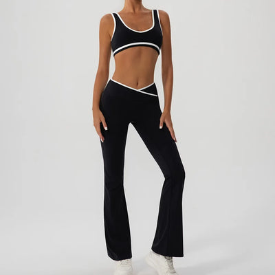 V-Shaped Flared Legging
