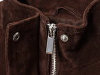 Brown Suede Leather Jacket