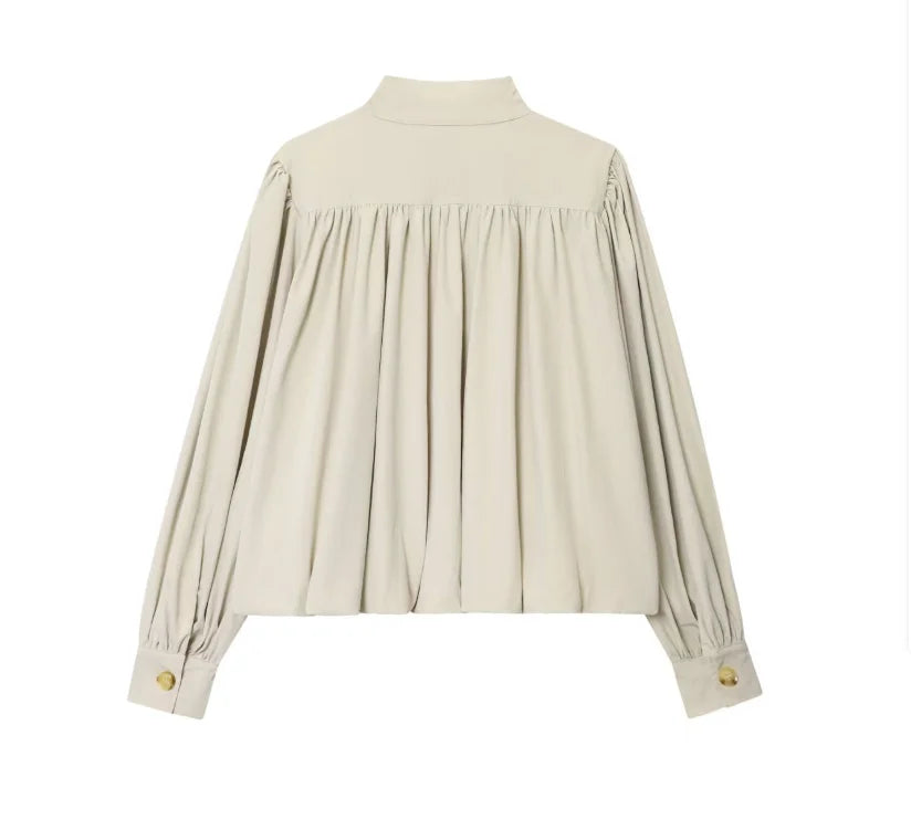 Stand-Collar Trench-Bomber Jacket