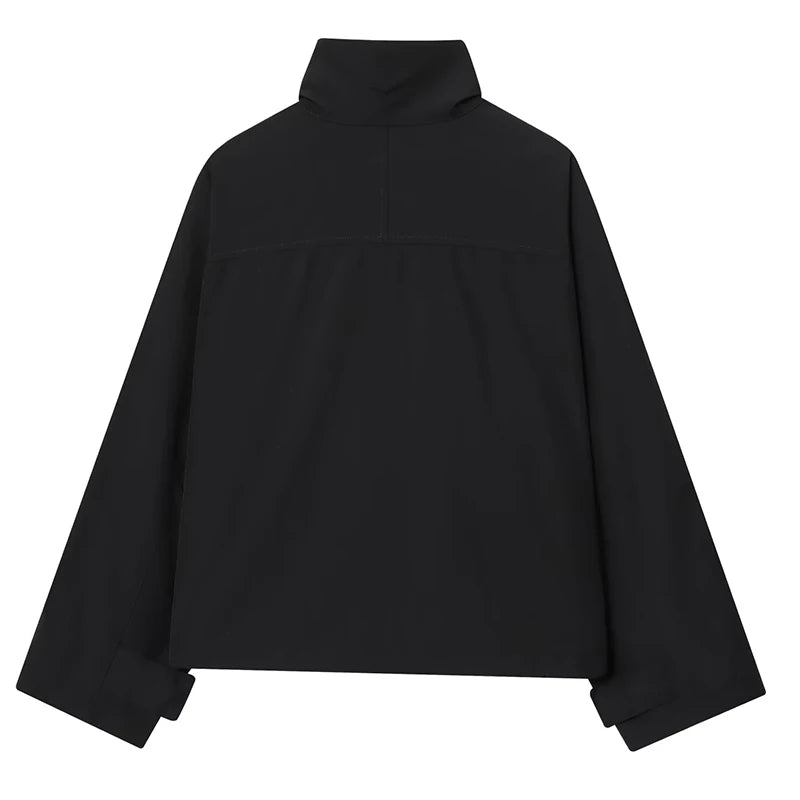 Cropped Hybrid Windbreaker Jacket