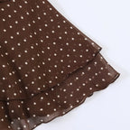 Elegant Polka-Dot Mini Beach Dress