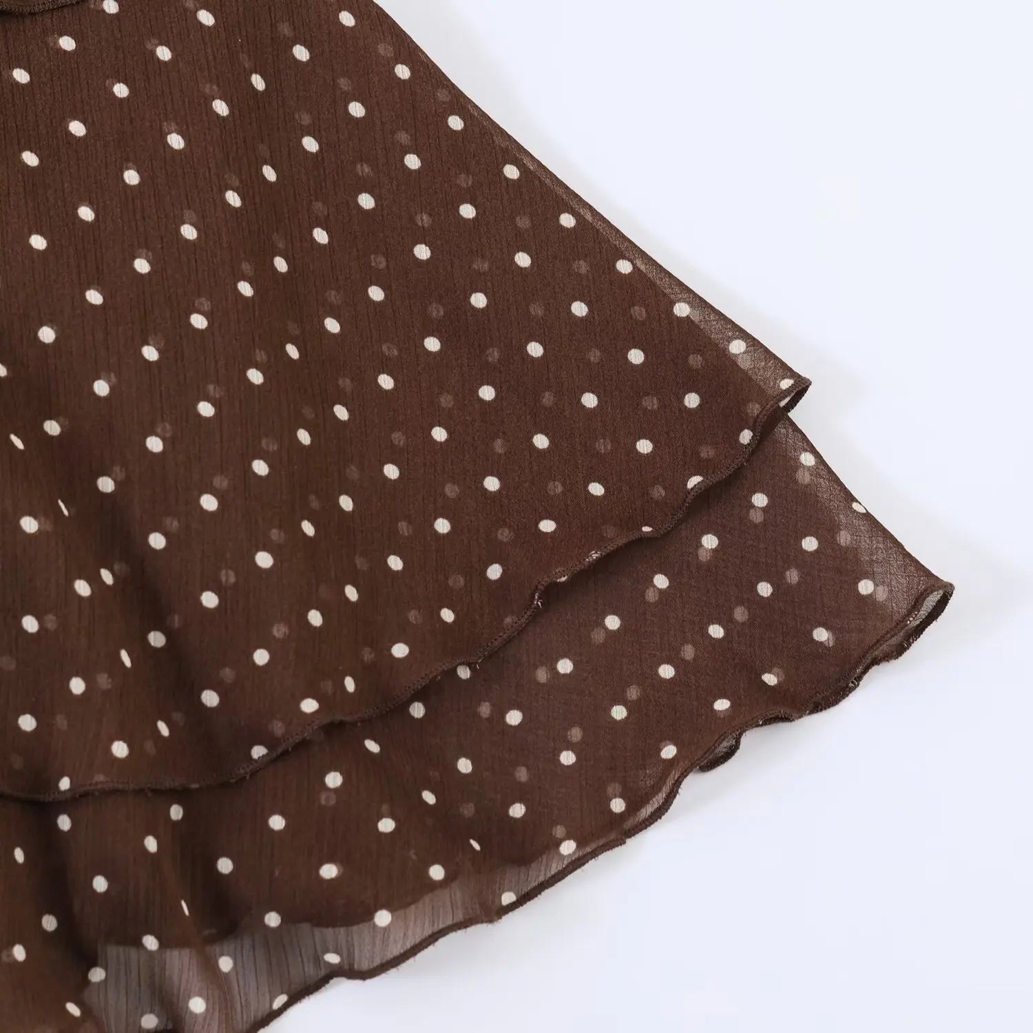 Elegant Polka-Dot Mini Beach Dress