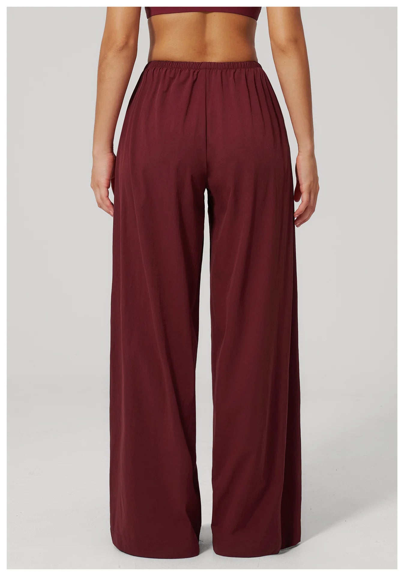 High-Waisted Wide-Leg Gym Leggings