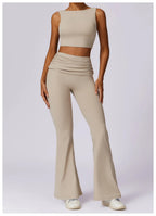 Scrunched Hip Flared Leggings