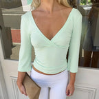 Deep V-Neck Top
