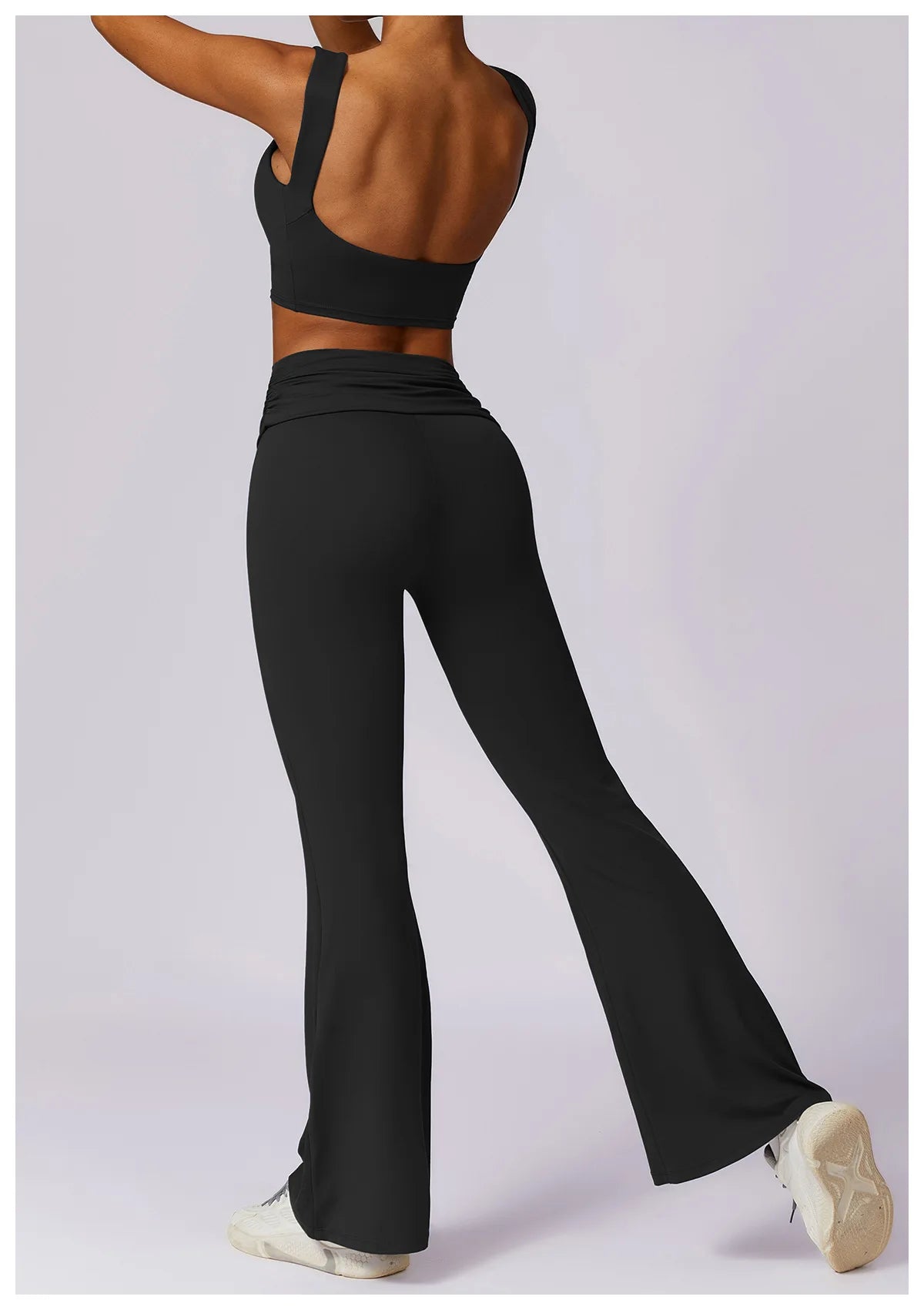 Scrunched Hip Flared Leggings