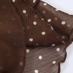Elegant Polka-Dot Mini Beach Dress