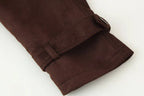 Brown Suede Long Sleeve Jacket