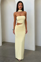 Halter Neck Maxi Dress