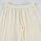 Textured Beach Knitted Trousers