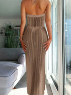 Backless Halter Neck Cover-Up Style