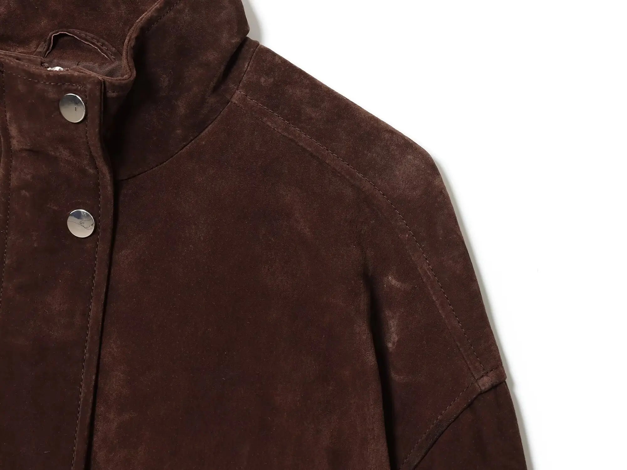 Brown Suede Leather Jacket
