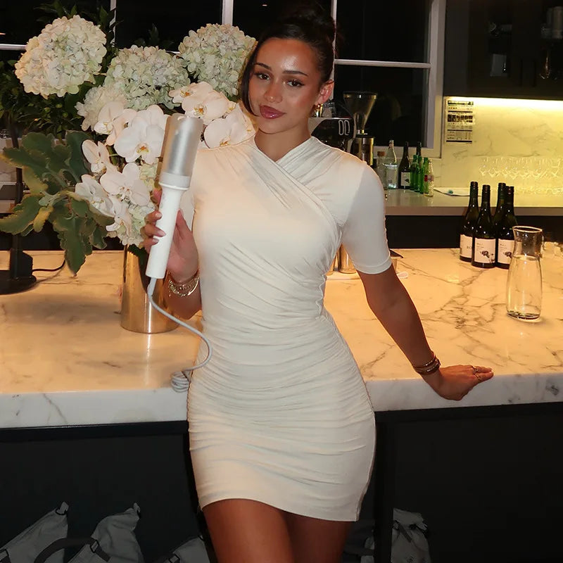 Short-Sleeve Mini Dress
