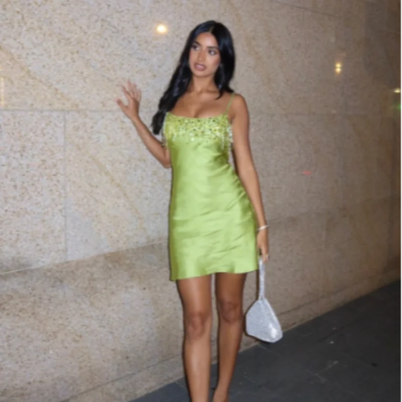 Sequin Tassel Mini Dress