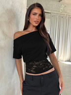 Lace Patchwork T-Shirt