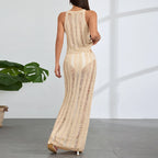 Sleeveless 2 Piece Bikini Cover Up