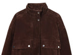 Brown Suede Leather Jacket