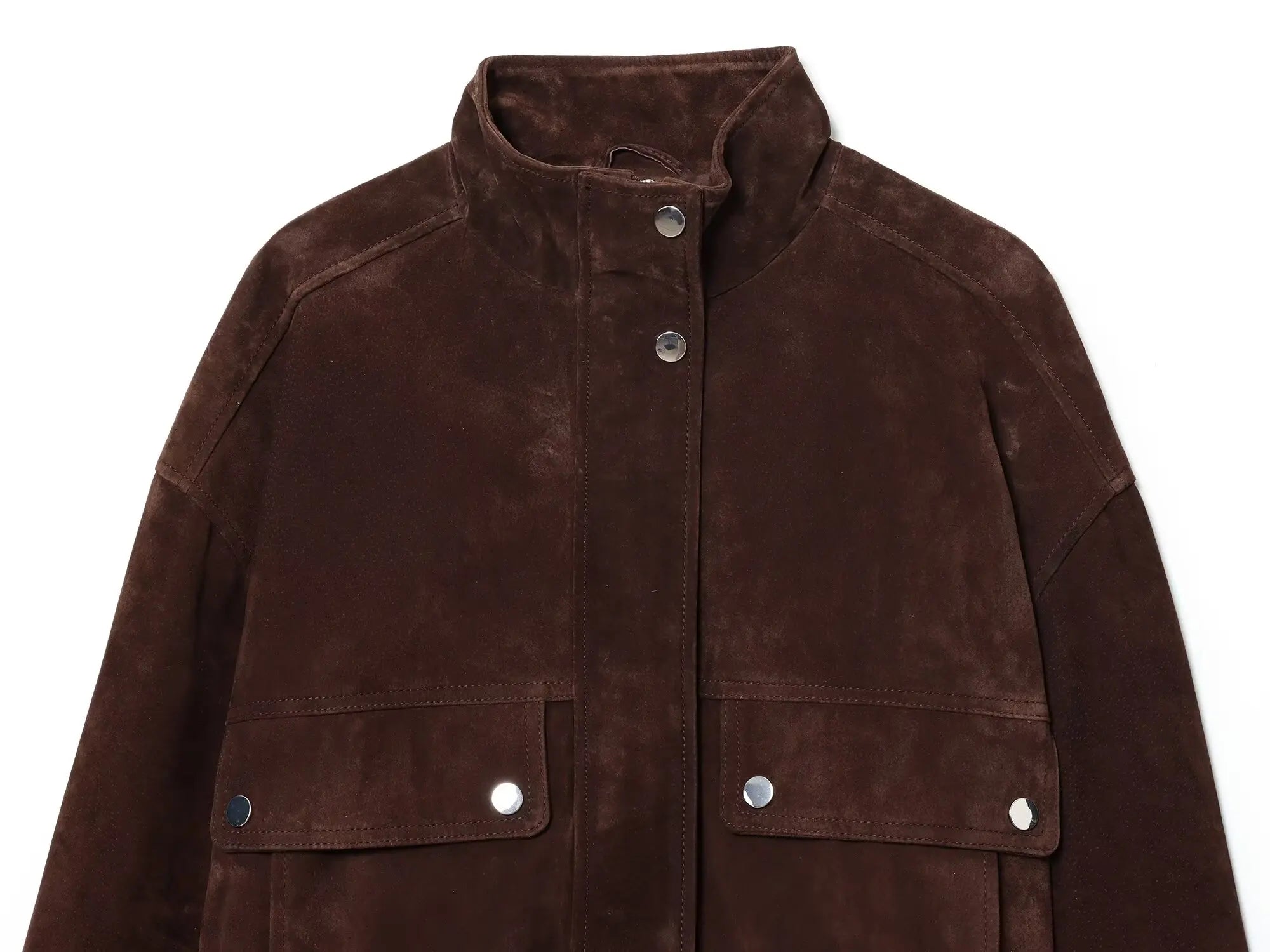 Brown Suede Leather Jacket