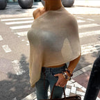 Finely Knitted Long-Sleeved Top