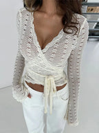 Lace Long Sleeved Top