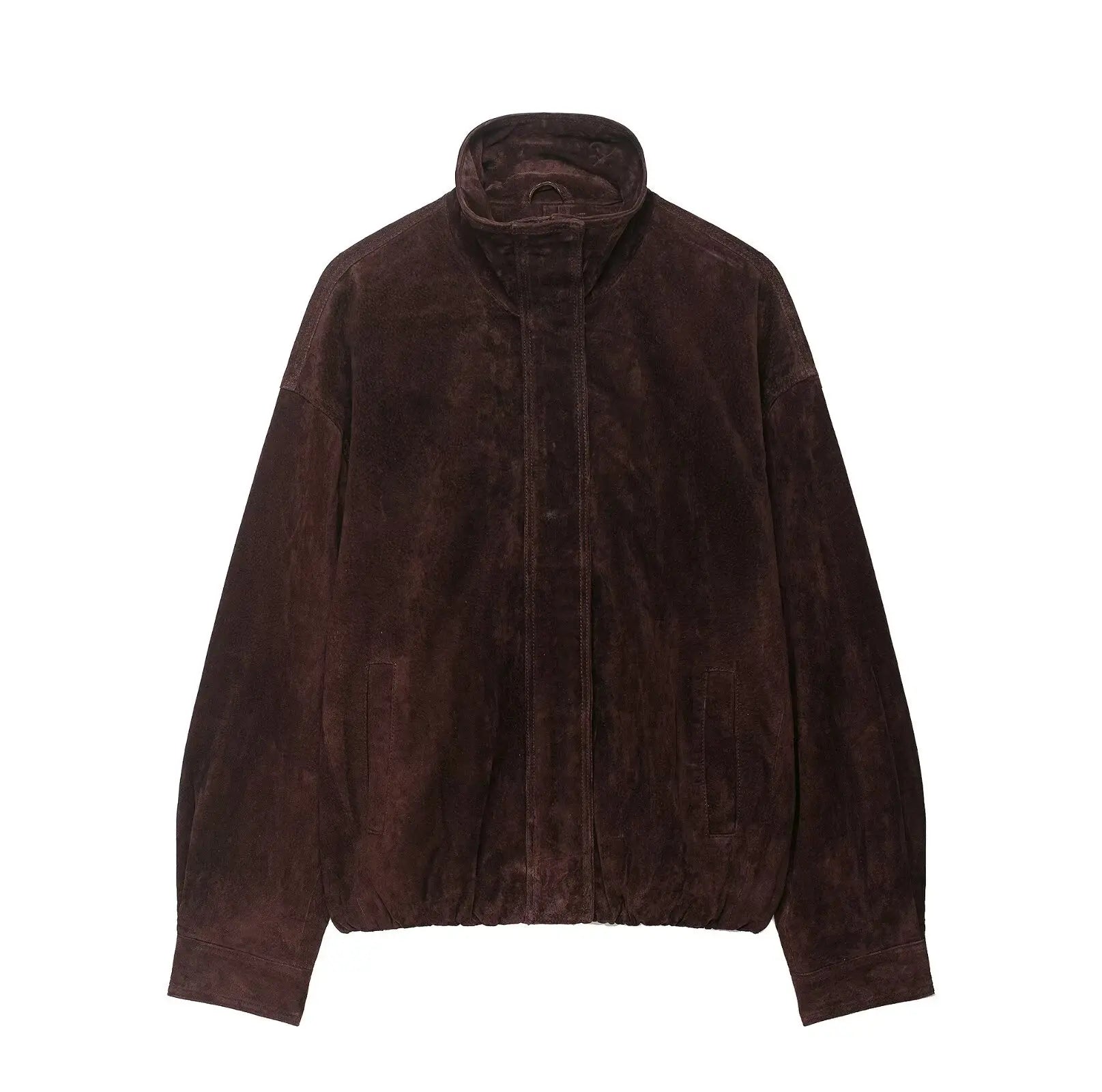 Brown Suede Loose Jacket