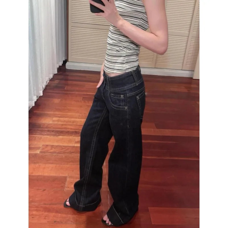 Low Waist Wide Leg Jeans