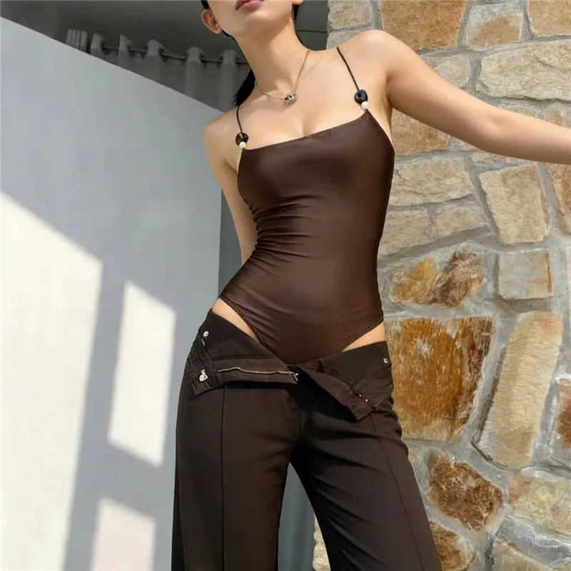 Chocolate Brown Bodysuit