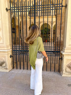 Knitted Shawl Long Sleeve Top