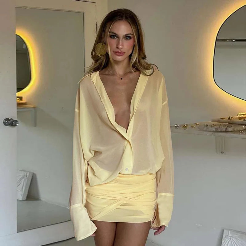 See-Through Mini Dress