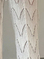High-Waisted Crochet Wide-Leg Beach Trousers